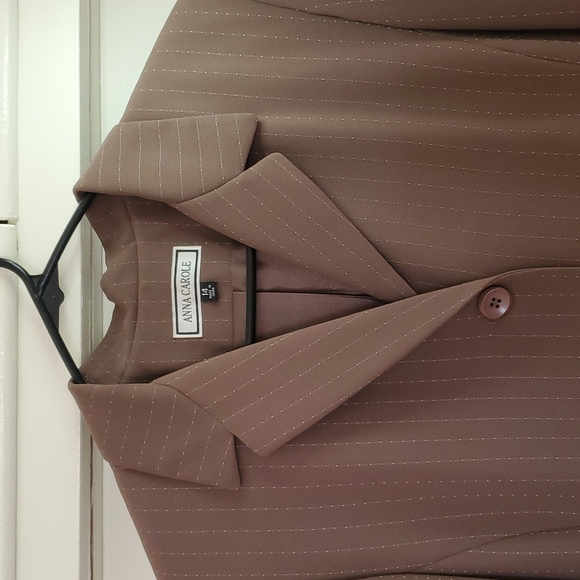 Vintage Anna Carole Blazer- Size 14- Brown - Picture 5 of 9